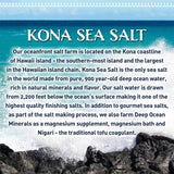Kona Sea Salt Mineral Drops in use with a glass of water