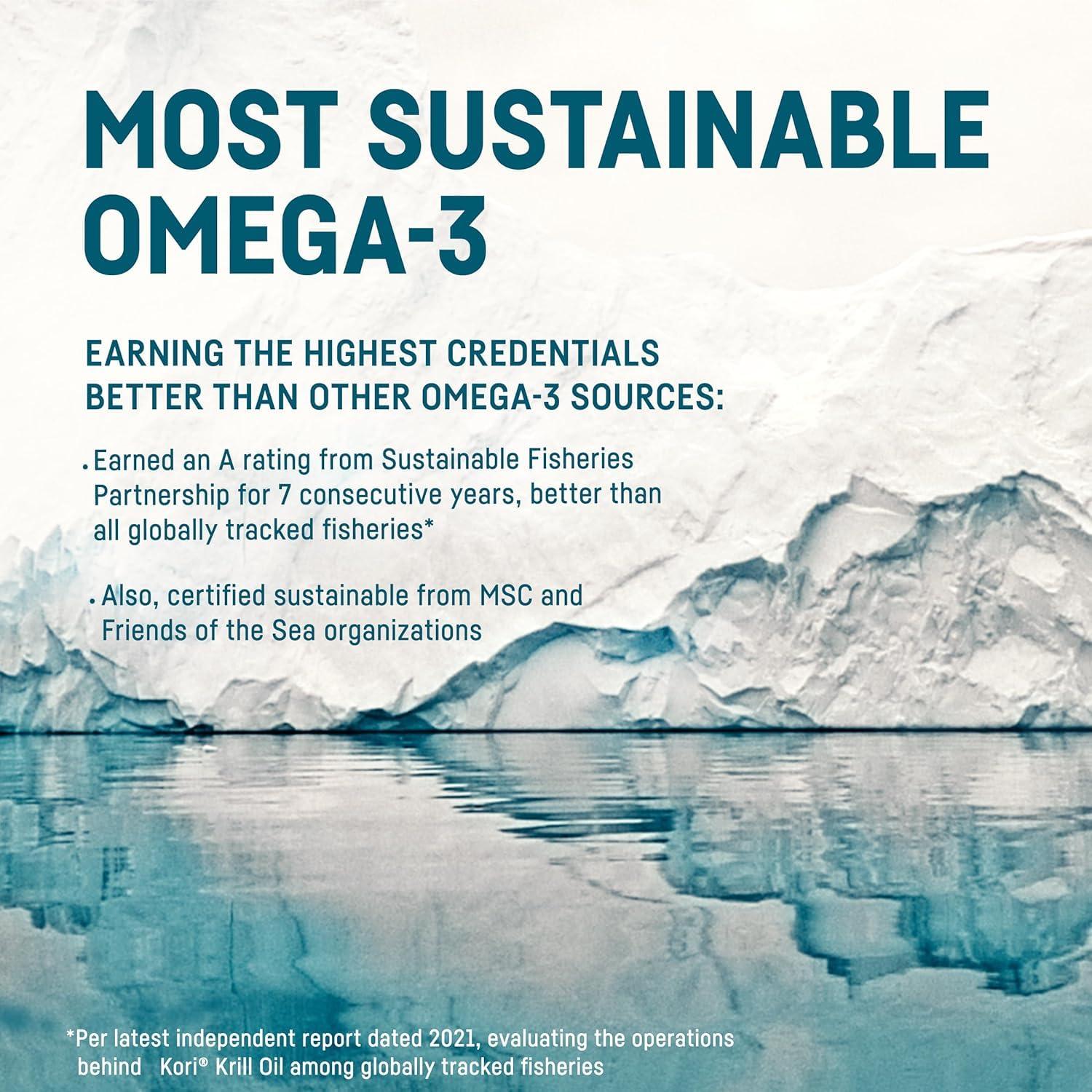 Kori Krill Omega 3 Excel 1000mg softgel capsules on a wooden table