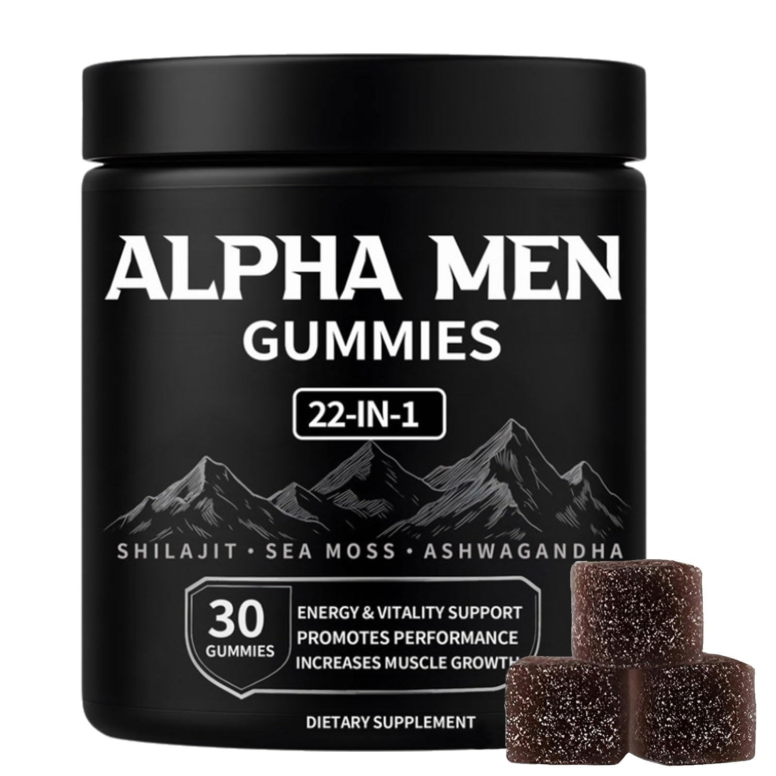 KOVGOCY Alpha Gummies for Men front view with packaging