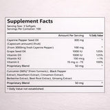 KOVGOCY Cayenne Pepper Softgels side view showing softgel