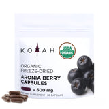 KOYAH Aronia Capsules front view with packaging