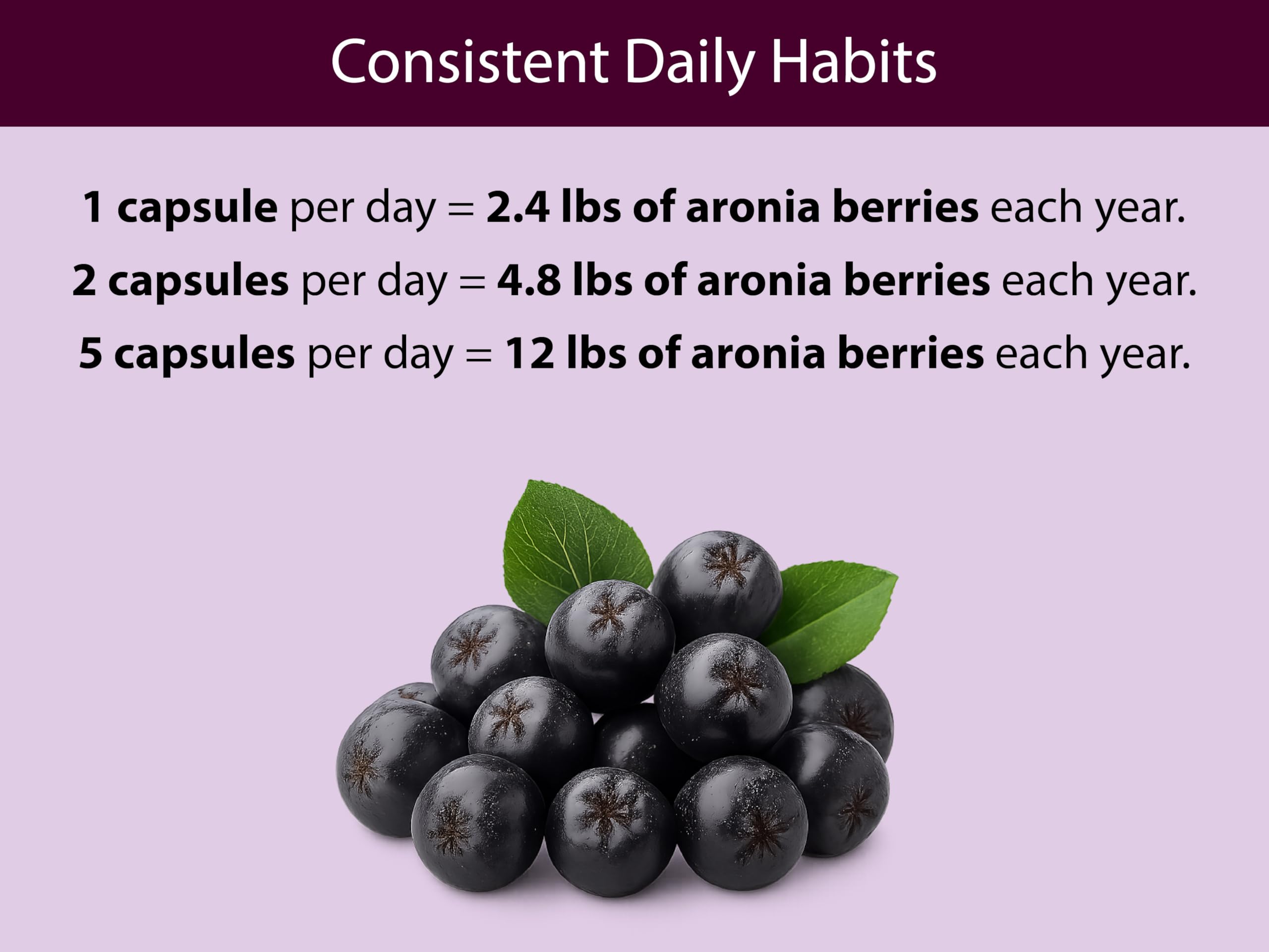KOYAH Aronia Capsules lifestyle scene with fresh berries