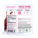 KOYAH Beet Powder Capsules side view showing capsule details