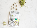 KOYAH Broccoli Sprout Capsules in a lifestyle setting