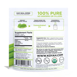 KOYAH Celery Capsules packaging side view