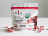 KOYAH Cranberry Powder Capsules with measuring spoon