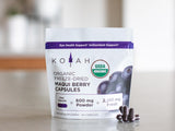 KOYAH Maqui Berry Capsules in a health setting
