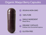 KOYAH Maqui Berry Capsules on a wooden table