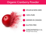 KOYAH Organic Cranberry Powder lifestyle scene with smoothie