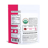 KOYAH Organic Cranberry Powder scoop showing vibrant pink/red powder