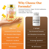 Kraftvoll Turmeric Gummies on a wooden table