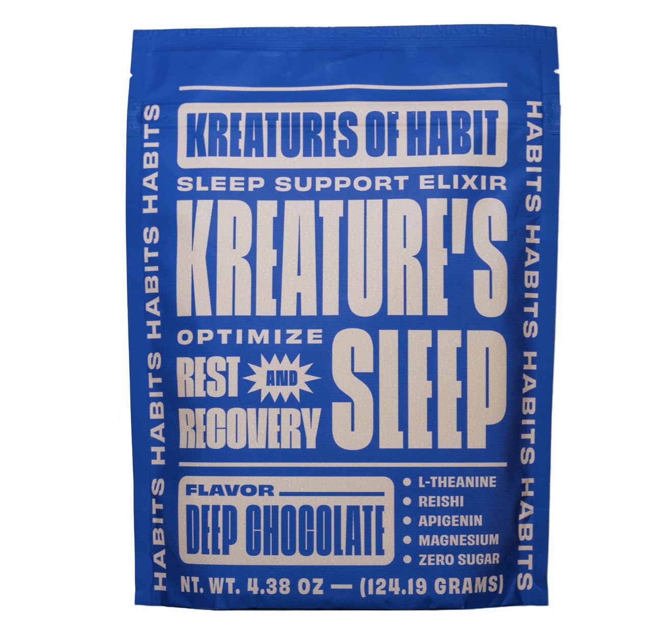 Kreatures of Habit Sleep Supplement front view packaging