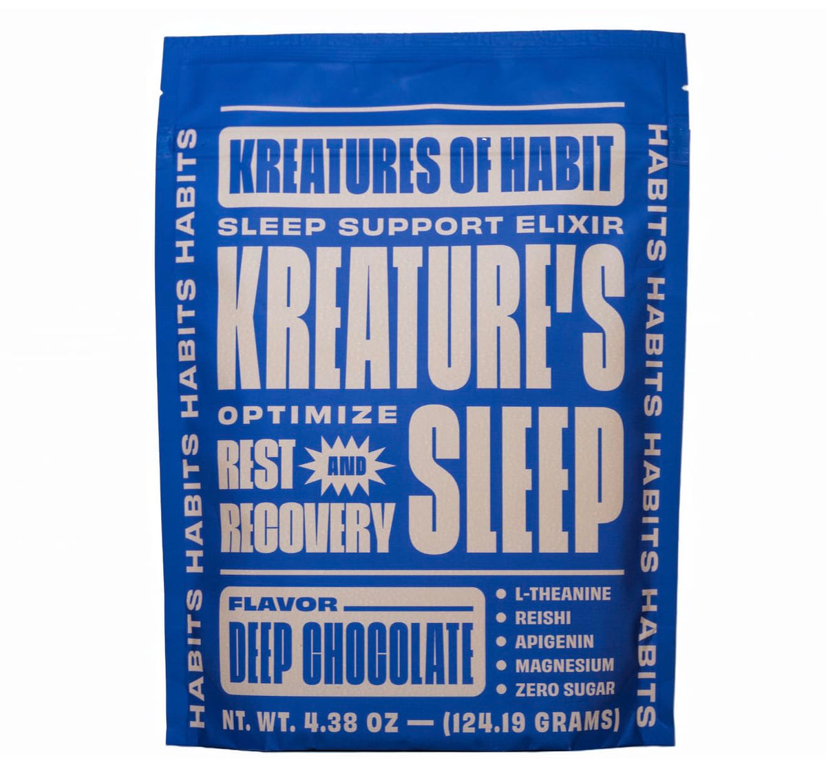 Kreatures of Habit Sleep Supplement front view packaging