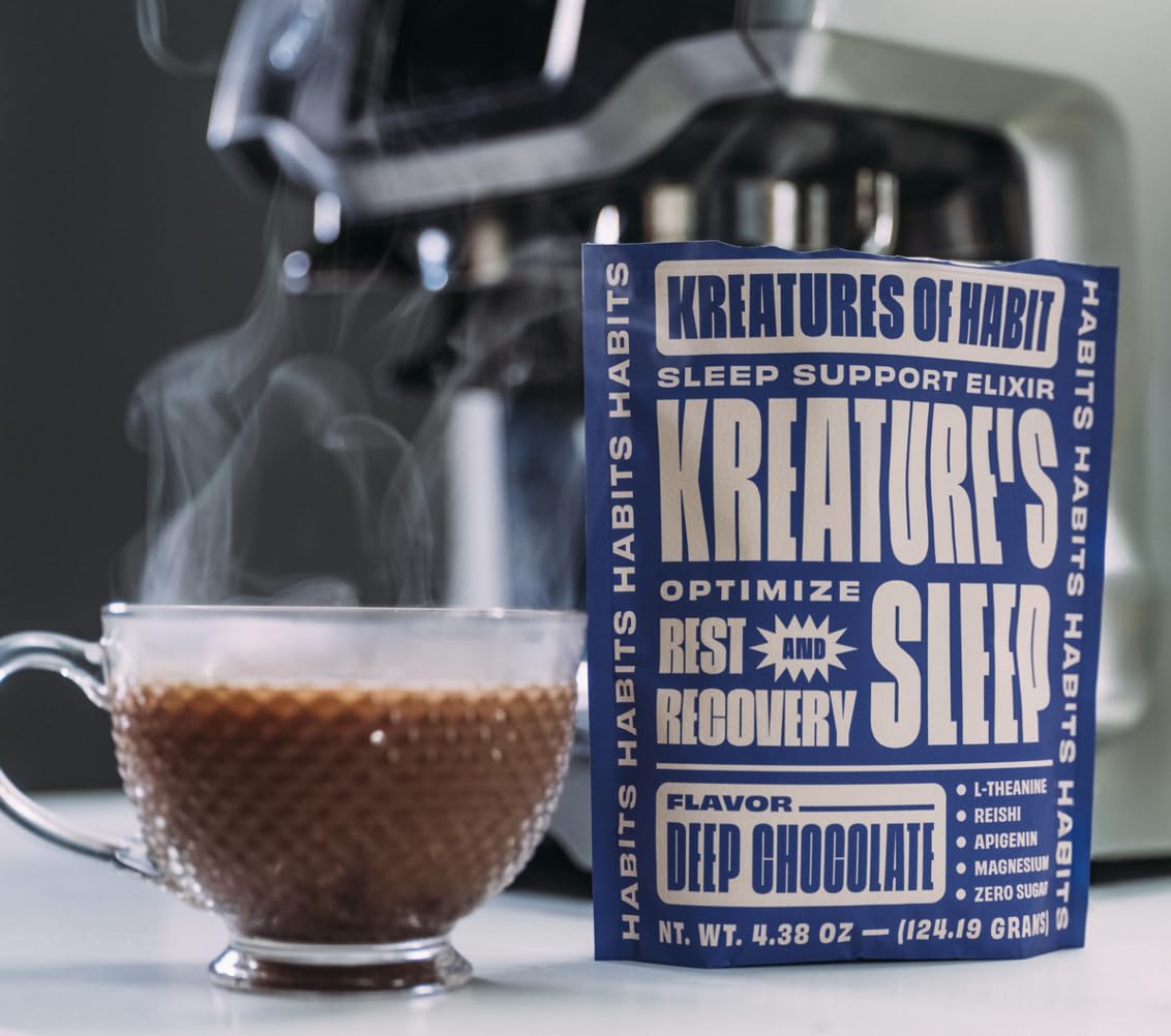 Kreatures of Habit Sleep Supplement product details on packaging