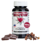 Kroeger Clove Capsules 77g front view with packaging
