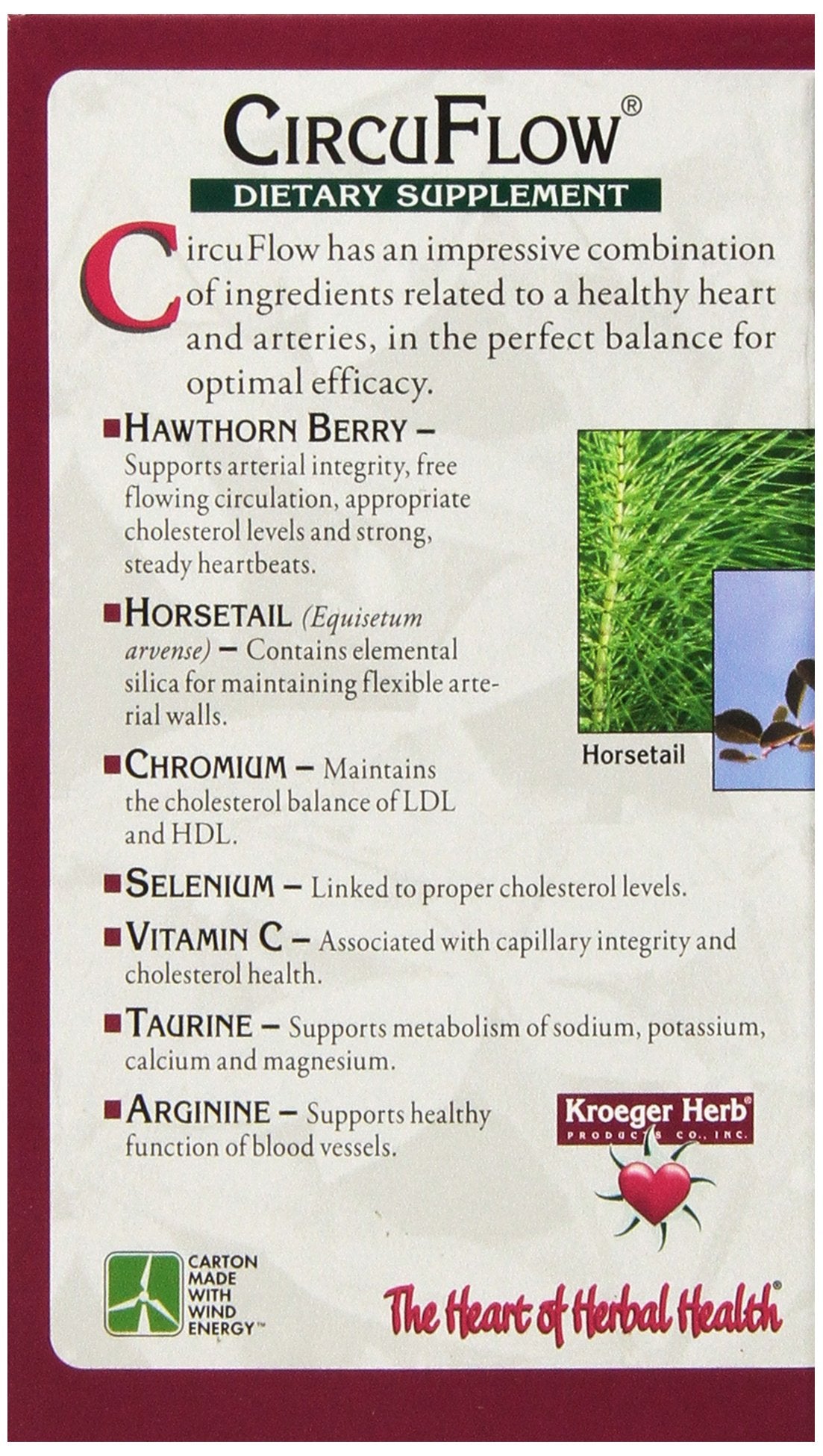 Kroeger Herb Products Hawthorn Berry Capsules on a wooden surface