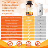 Kroppssund Tocotrienols Vitamin E liquid capsules with measurement details