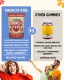Krunchy Kids Strawberry Gummies soft gummy close-up
