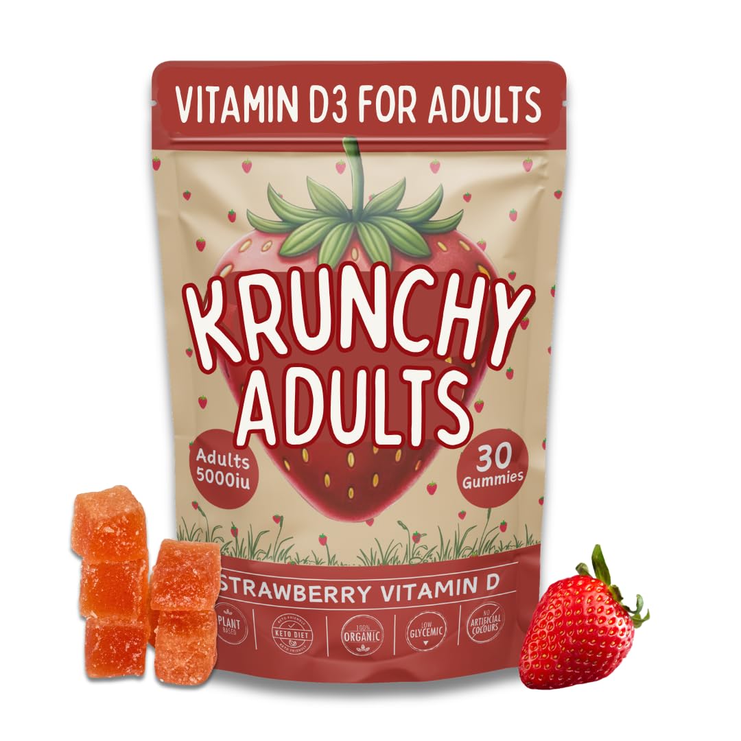 Krunchy Kids Vitamin D3 Gummies front view packaging