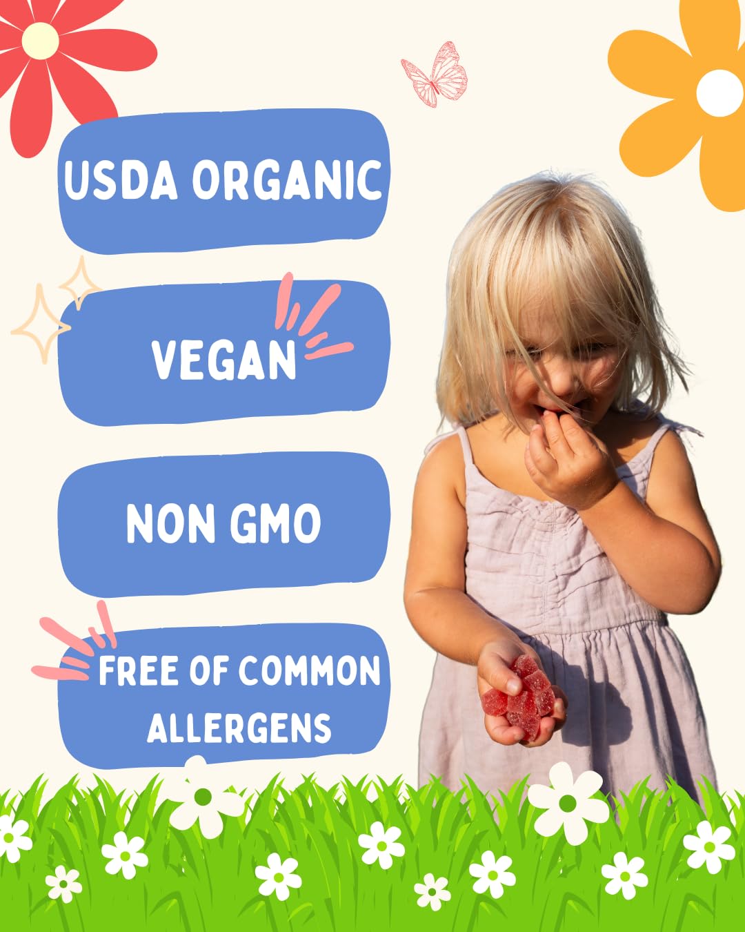Krunchy Kids Vitamin D3 Gummies packaging details