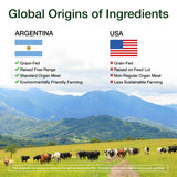 KTD BIOLABS Beef Organ Supplement capsules with a measuring spoon