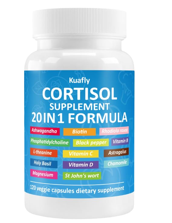 KUAFLY 20-in-1 Cortisol Support Supplement bottle front view