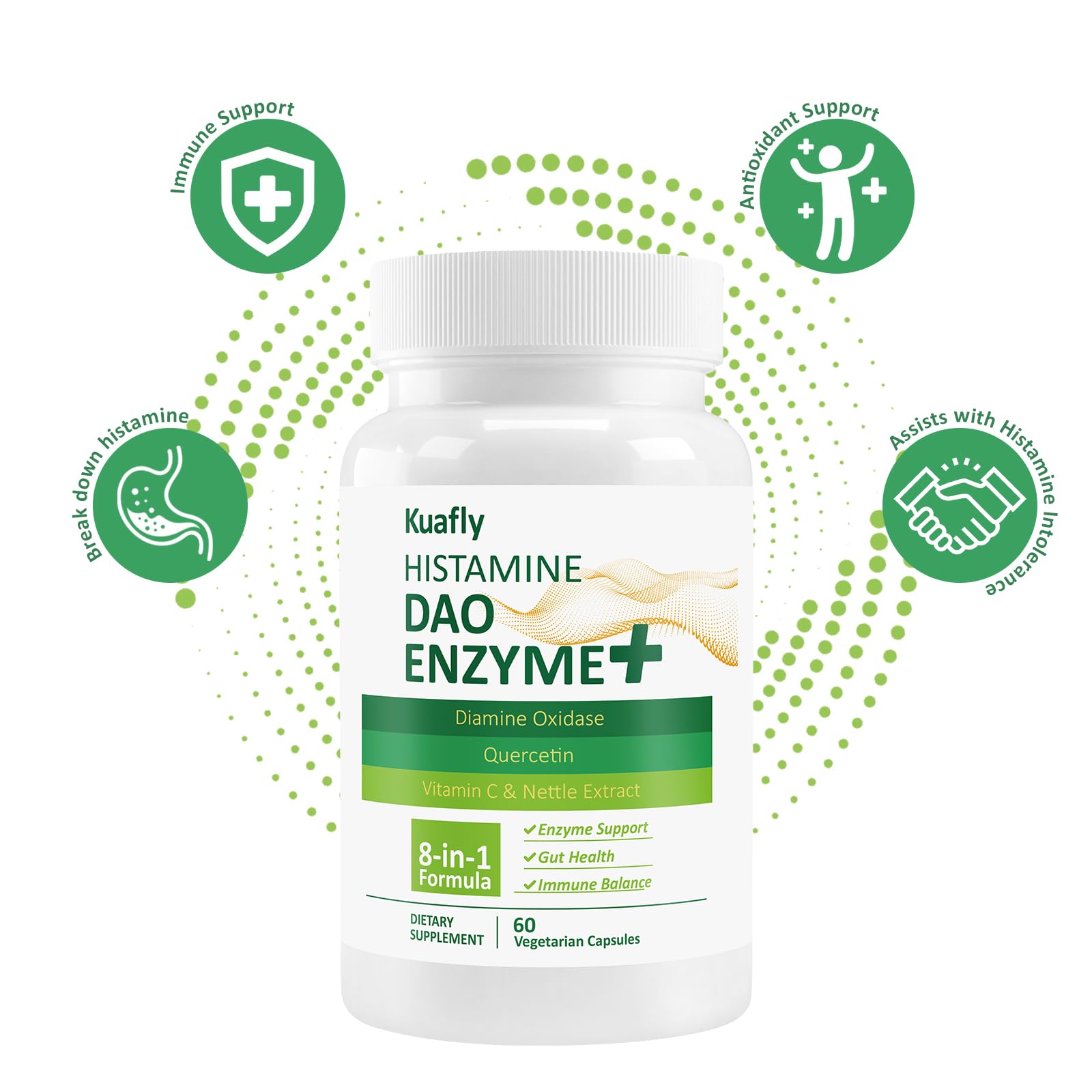 KUAFLY DAO Enzyme Supplement ingredients list