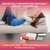 Kueysing Ferritin Self-Testing Iron Level Kit contents overview