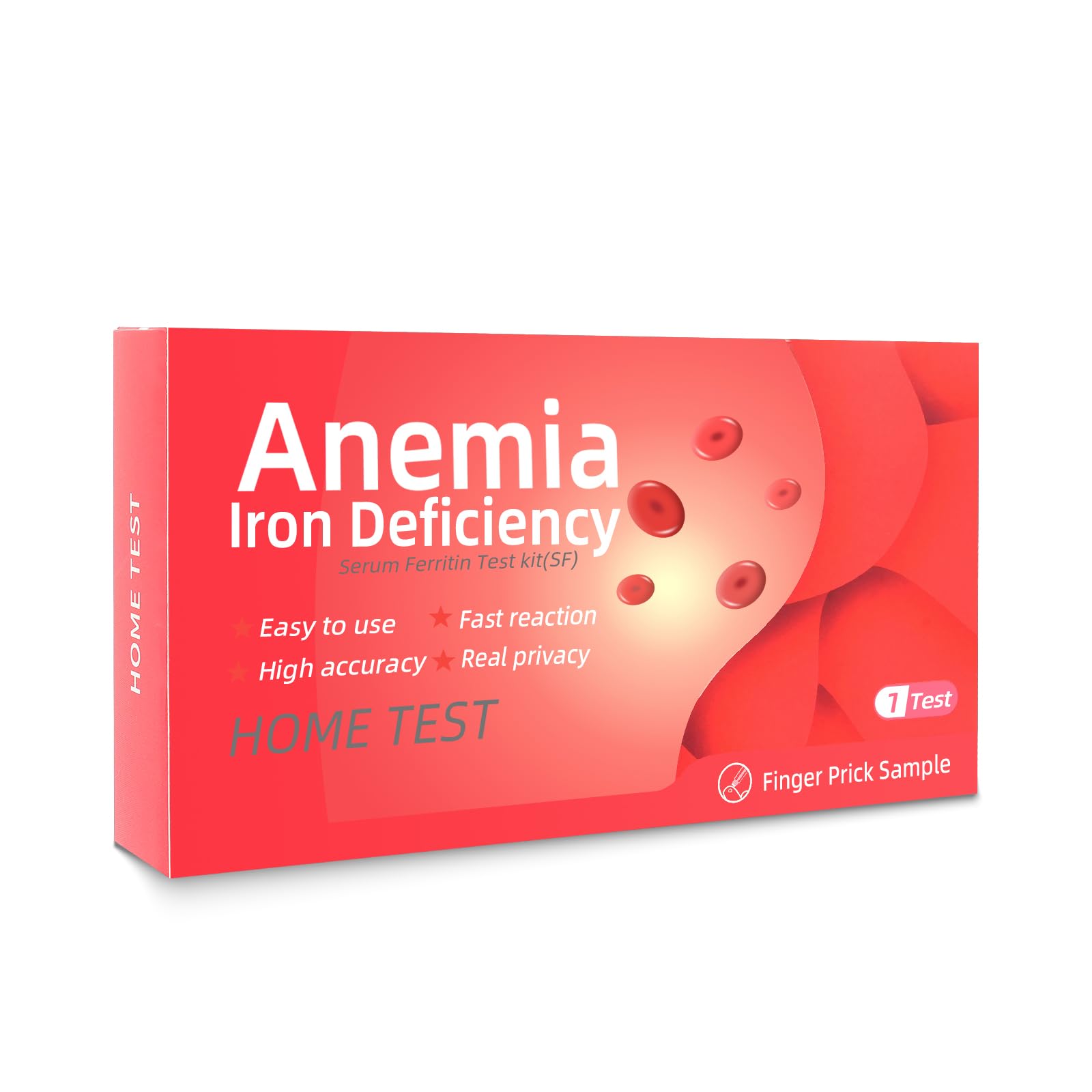 Kueysing Ferritin Self-Testing Iron Level Kit front view