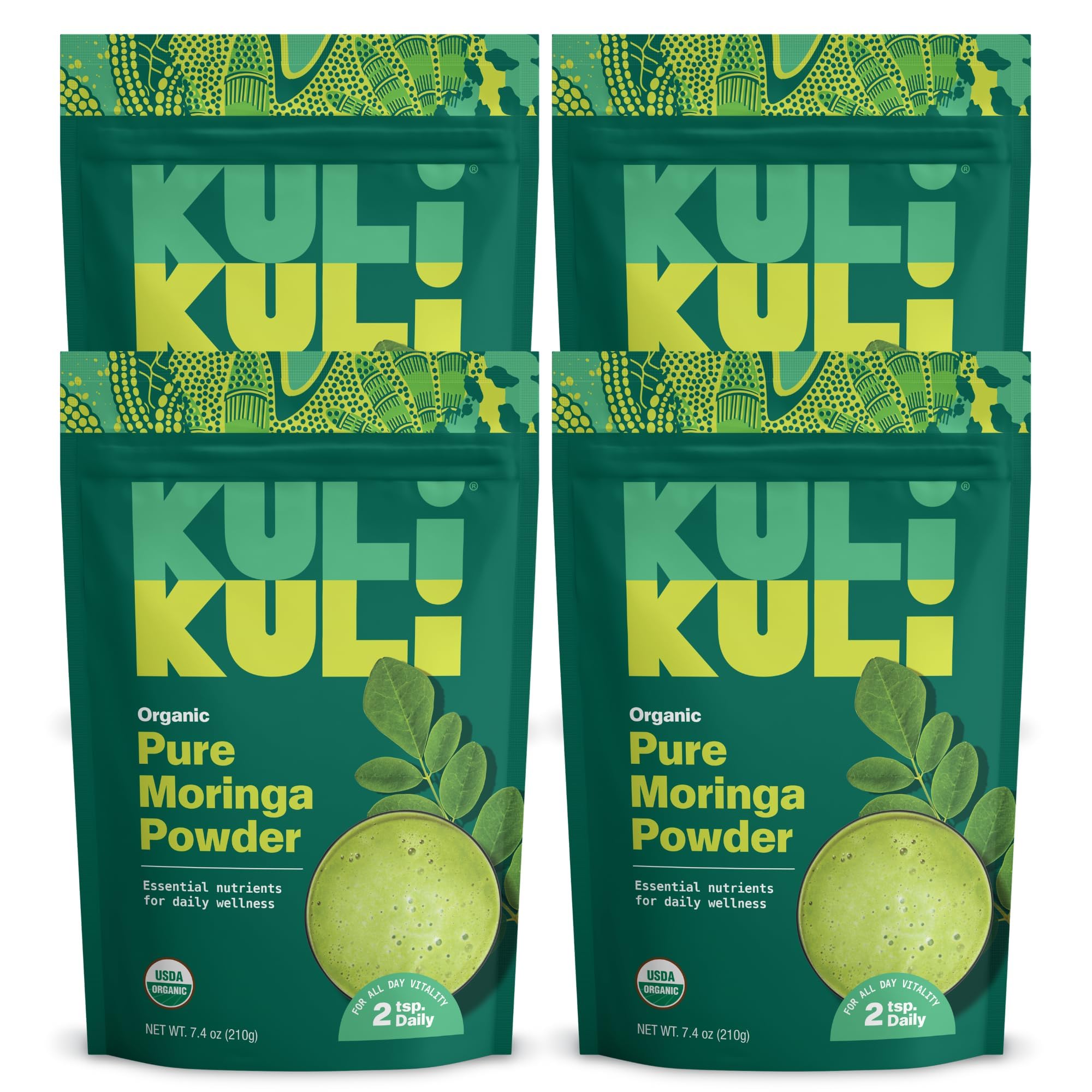 Kuli Kuli Pure Organic Moringa Powder 1048g front view