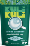 Kuli Kuli Vanilla Lavender Superfood Latte front view packaging