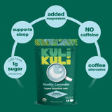 Kuli Kuli Vanilla Lavender Superfood Latte lifestyle scene