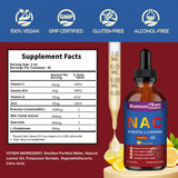 KumuoKeol NAC Liquid Drops 1000mg side view with dosage instructions