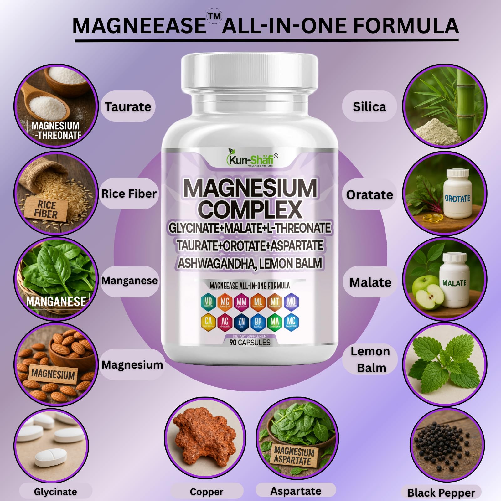 Kun Shafi Magneease Advanced Magnesium Complex side view