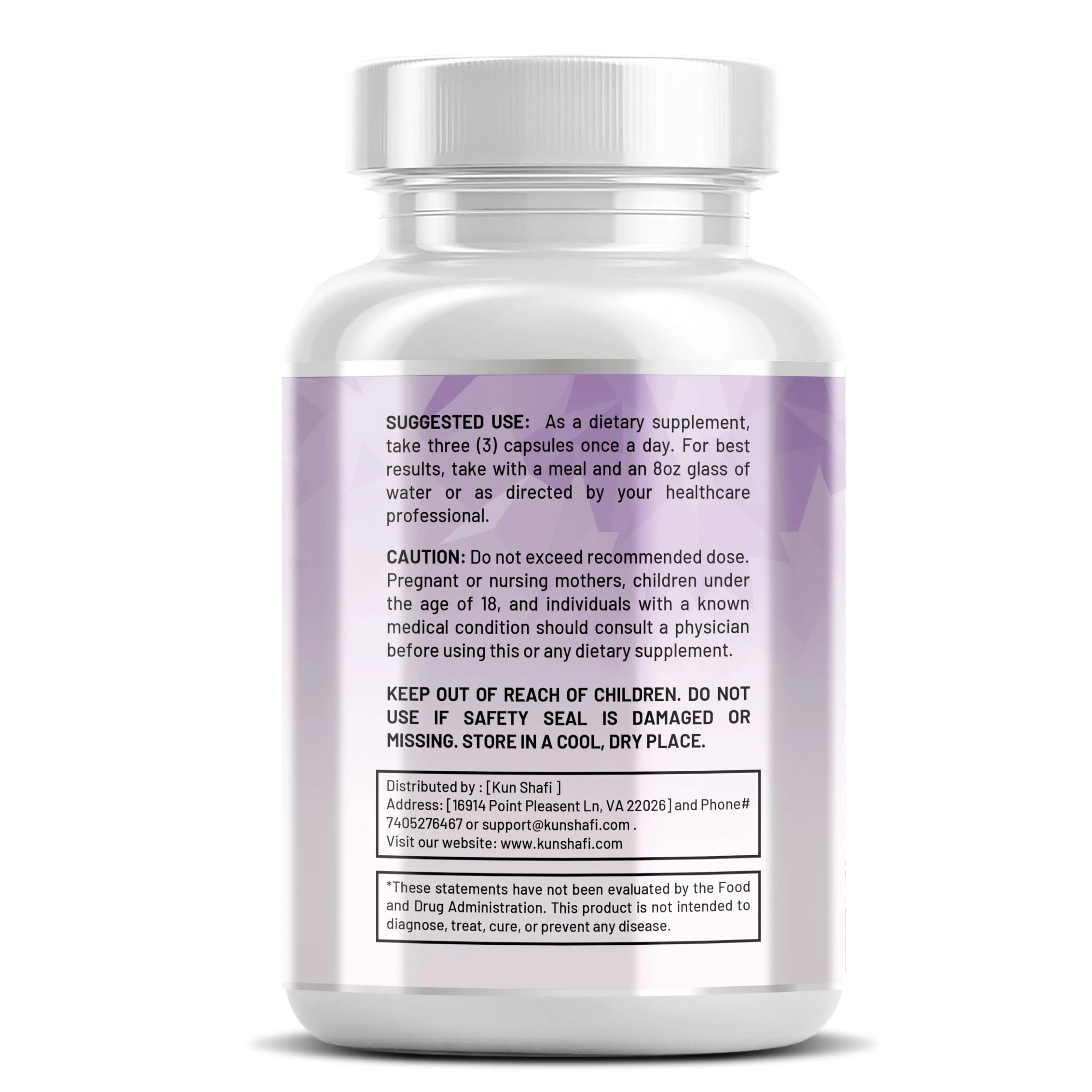 Kun Shafi Magneease capsules on a wooden surface