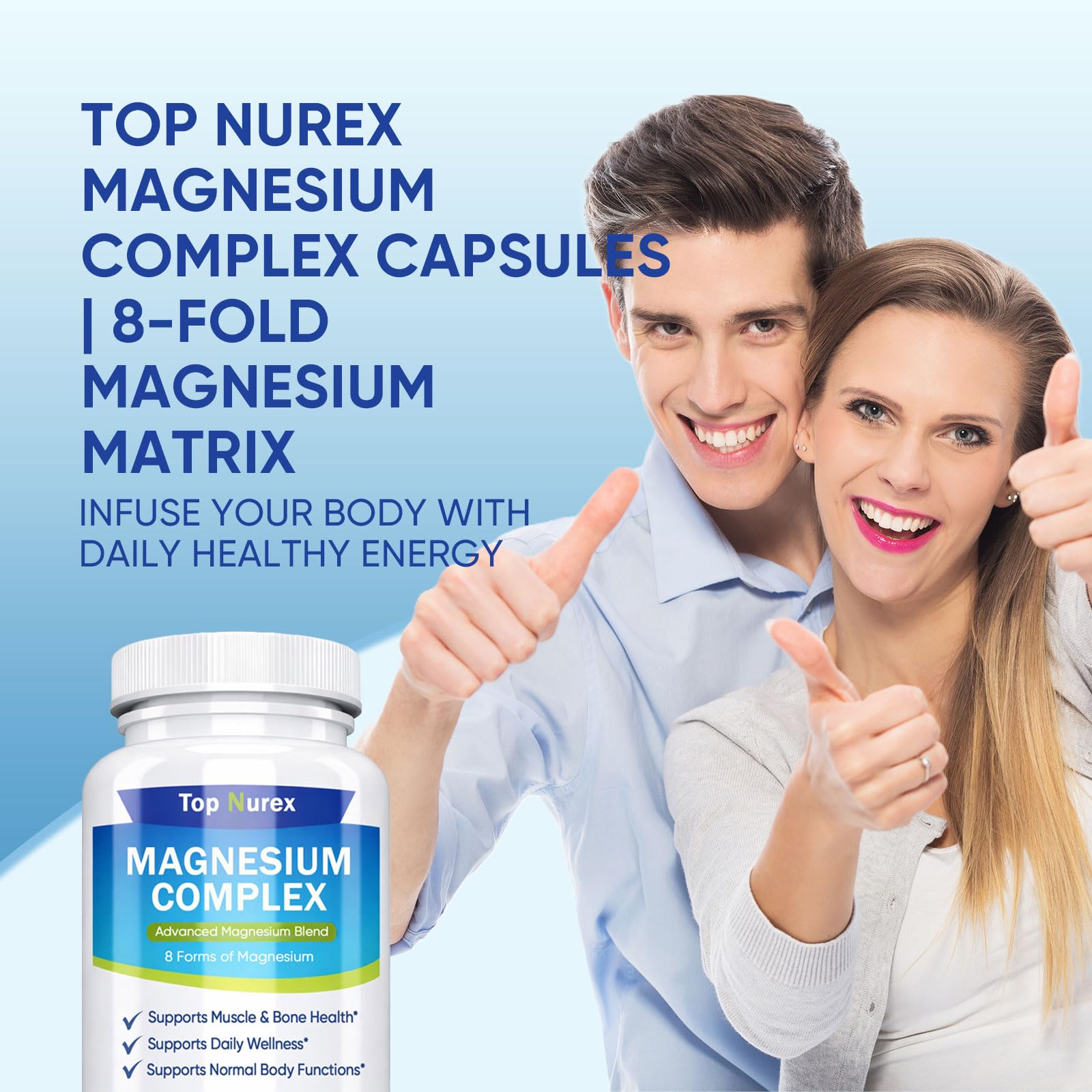 Kunnozz Magnesium Complex 1000 mg capsules on a table