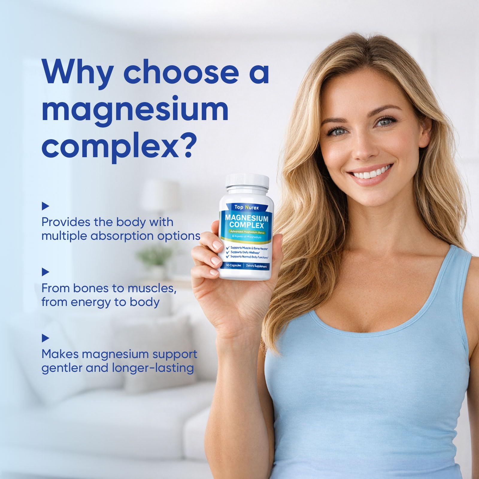 Kunnozz Magnesium Complex 90 capsules side view
