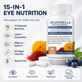Kuri Nuka Lutein 15-in-1 Eye Nutrition Capsules with bilberry extract