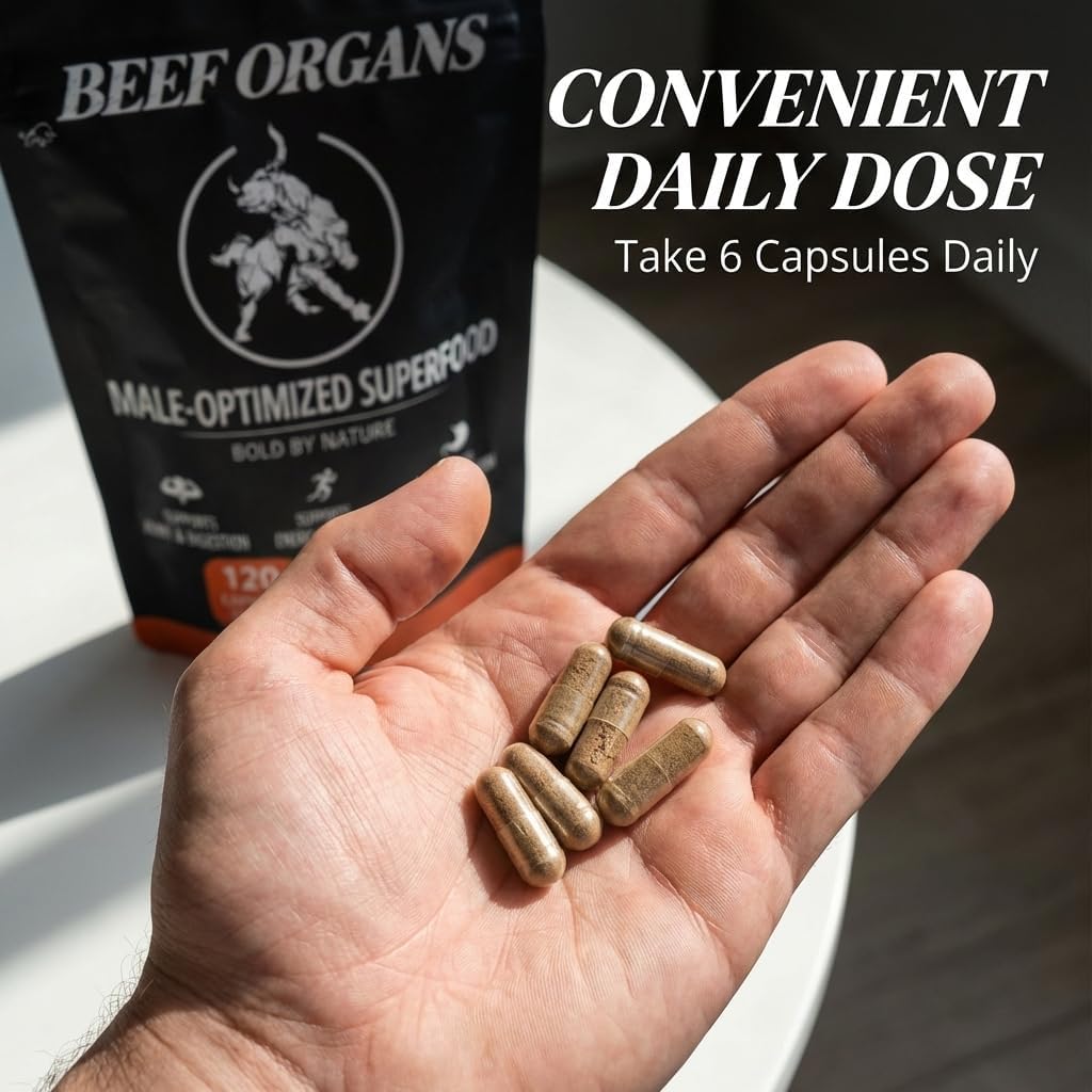 KUZEOLON Beef Organ Blend Supplement in a lifestyle setting