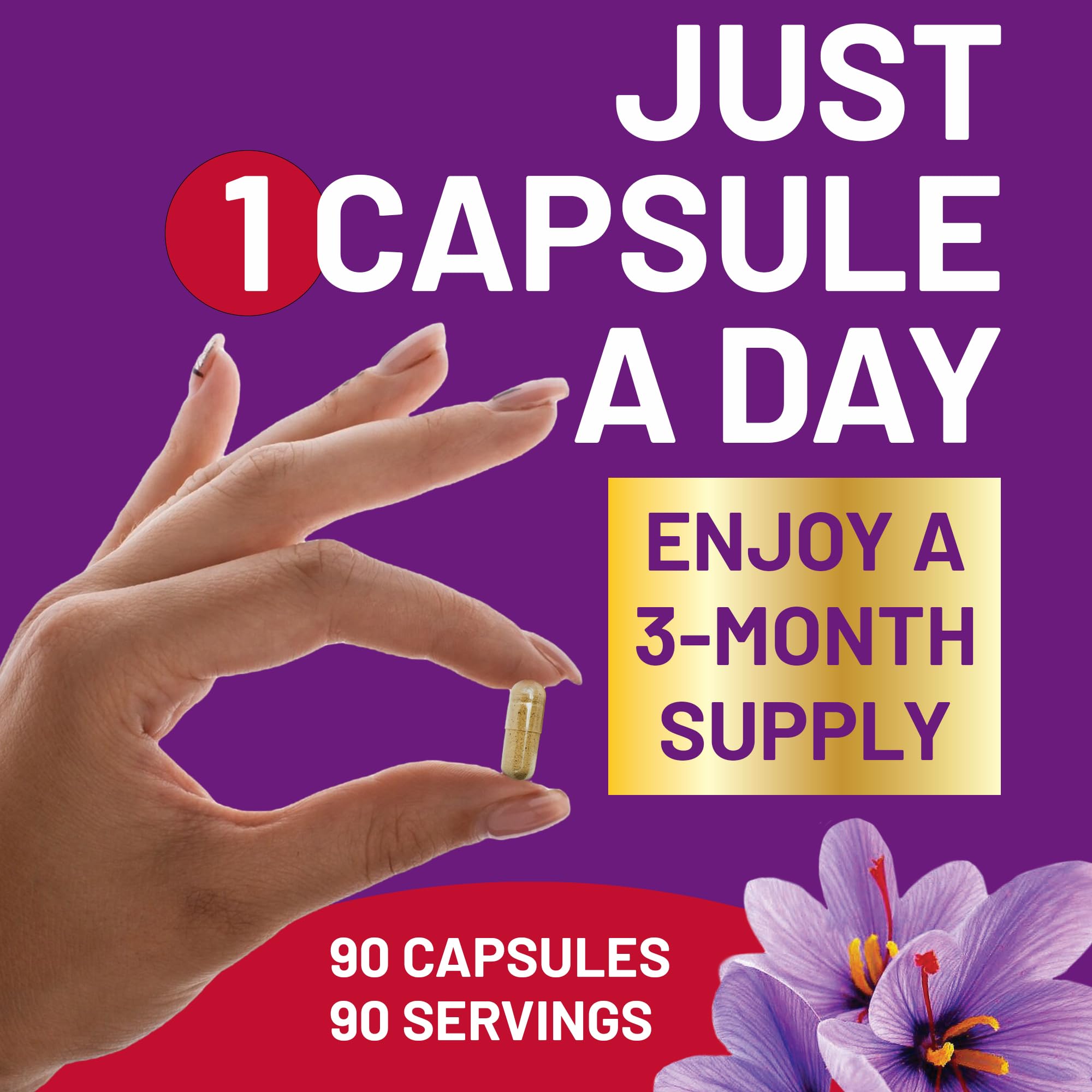 Kwala Nutrition Saffron Extract Capsules showing the label details