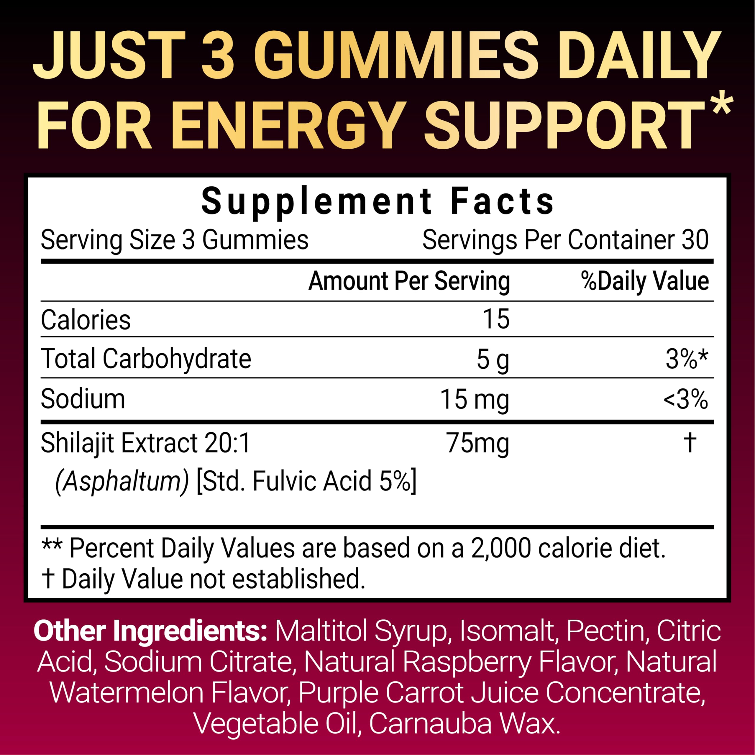 Kwala Nutrition Shilajit Gummies close-up showing texture and colour