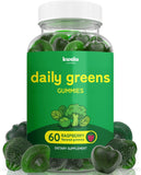 Kwala Nutrition Super Greens Gummies front view with raspberry flavour