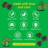 Kwala Nutrition Super Greens Gummies nutritional information on packaging