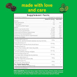 Kwala Nutrition Super Greens Gummies packaging side view