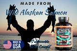 Kwee-Jack Wild Alaskan Salmon Oil Omega-3 Supplement softgels