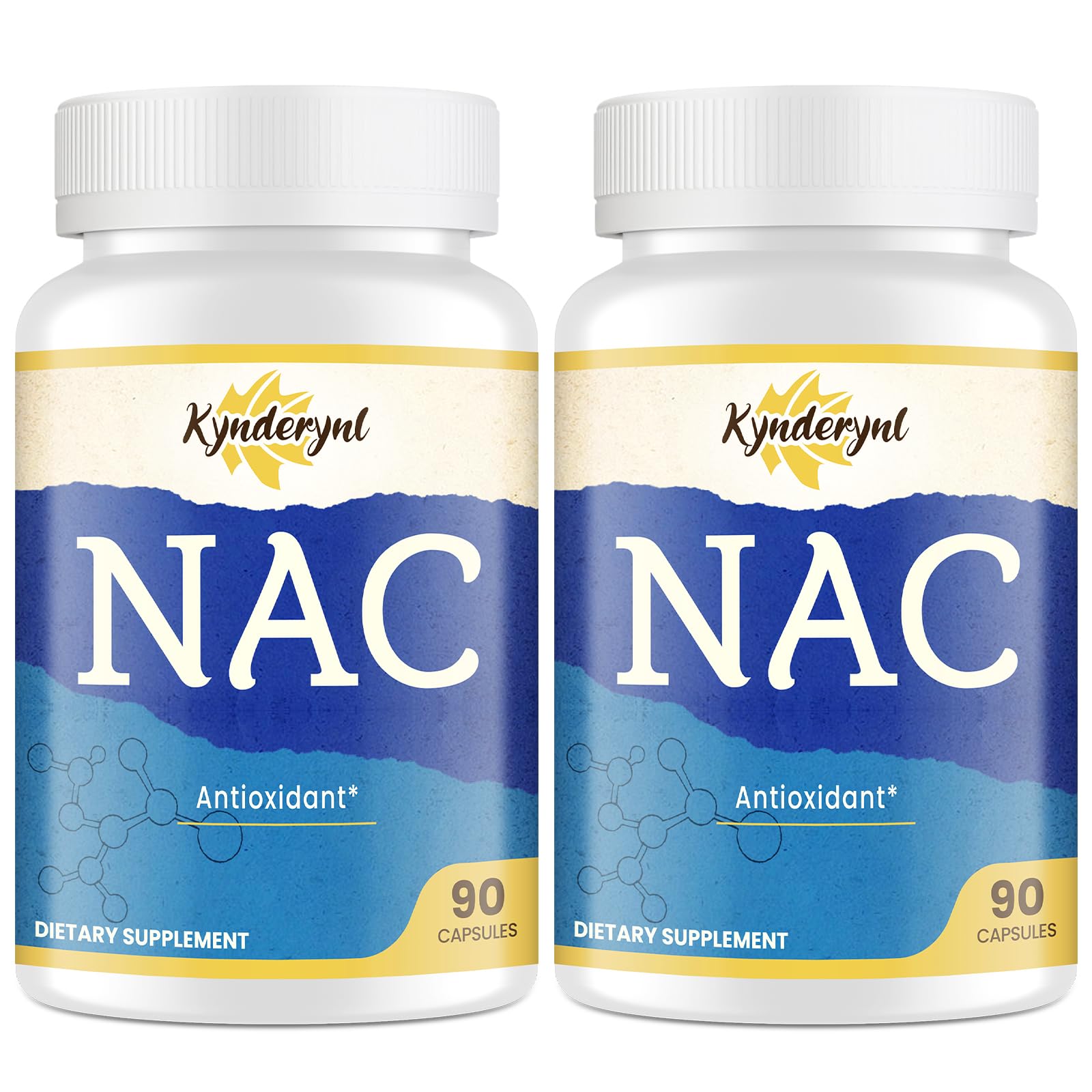 Kynderynl Acetyl-L-Carnitine 1000mg vegan capsules front view