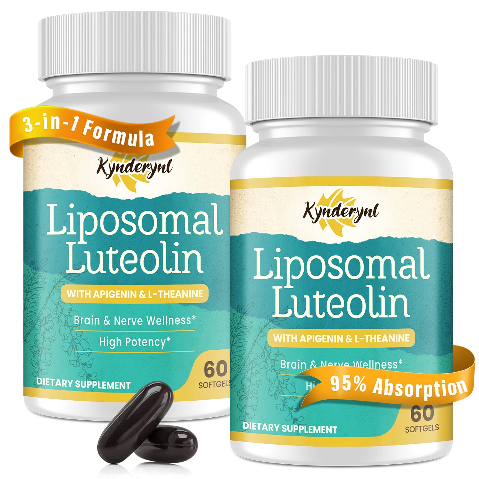 Kynderynl Memory Lift Brain Supplement softgel bottle front view