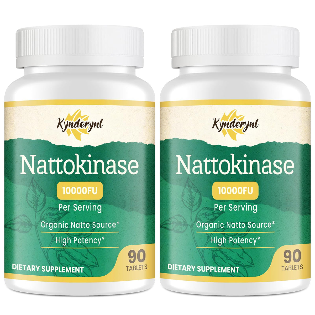 Kynderynl Nattokinase 10000FU 180 Tablets front view