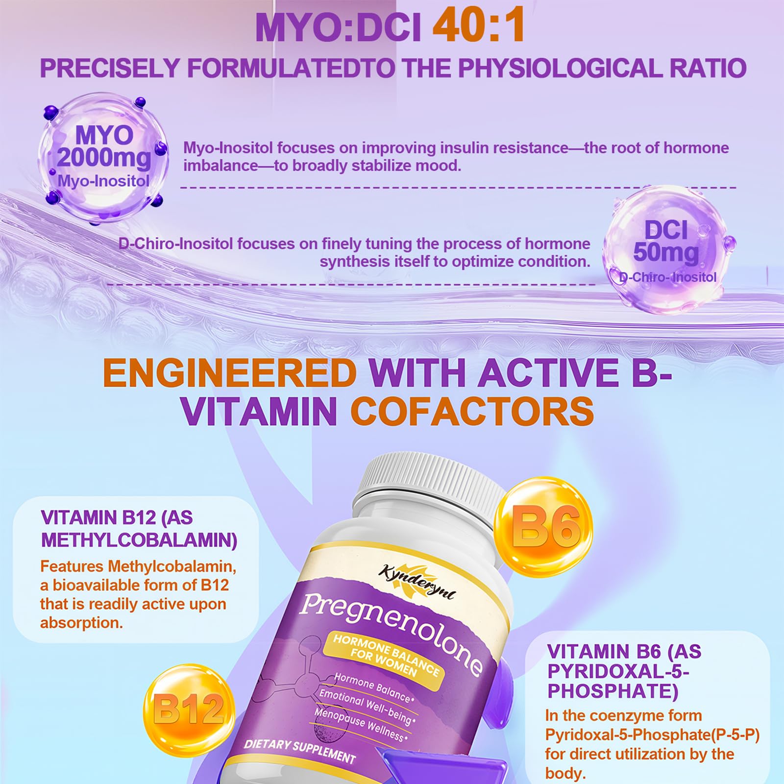 Kynderynl Pregnenolone Supplement nutritional information