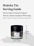 KYOHAYASHIYA Roasted Green Tea Powder 60g side view